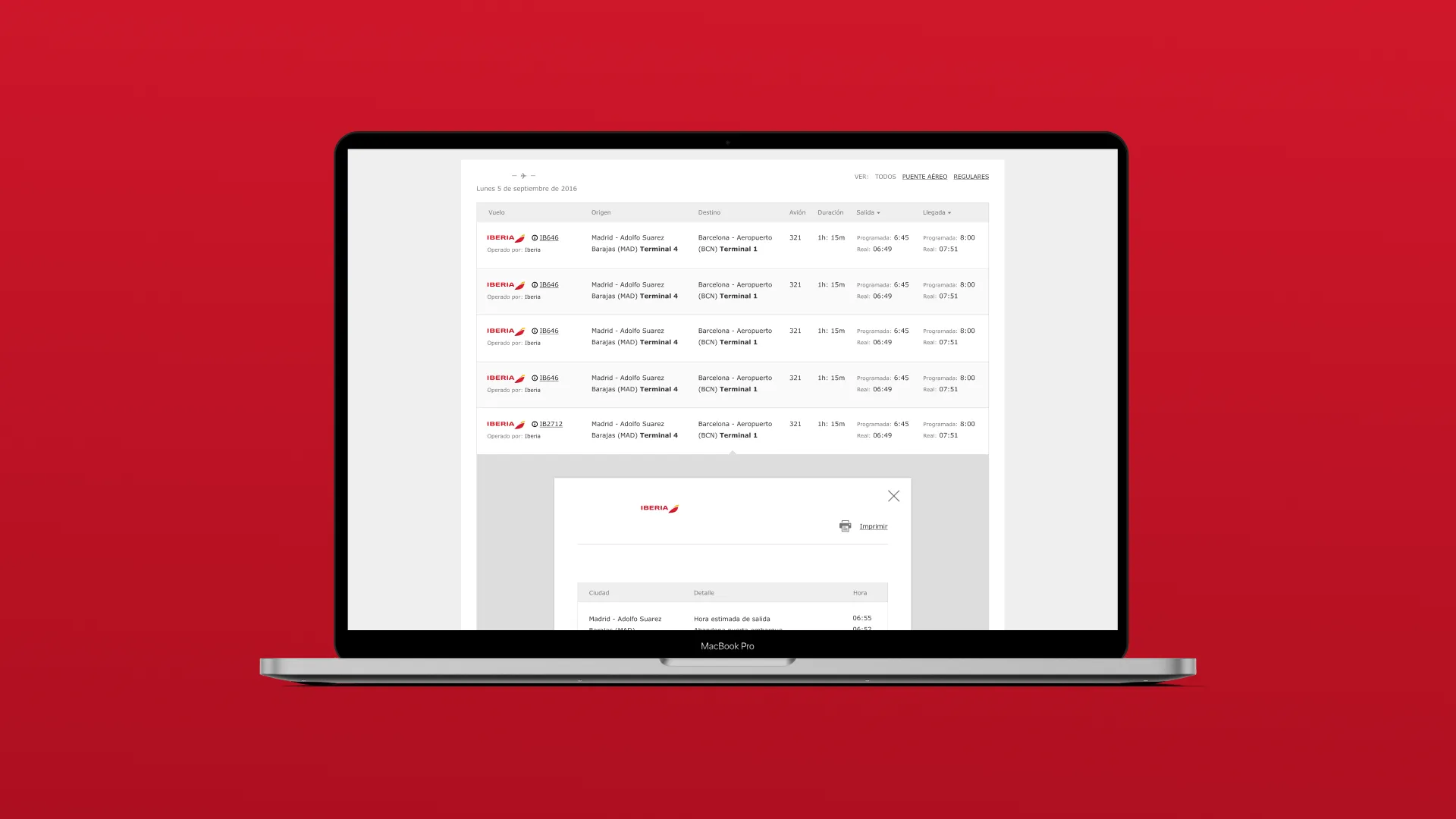 Check-in online: estado de vuelos y gestión de reservas