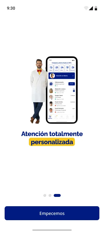 Slide de valor 3 — la promesa de trato: "Atención totalmente personalizada"