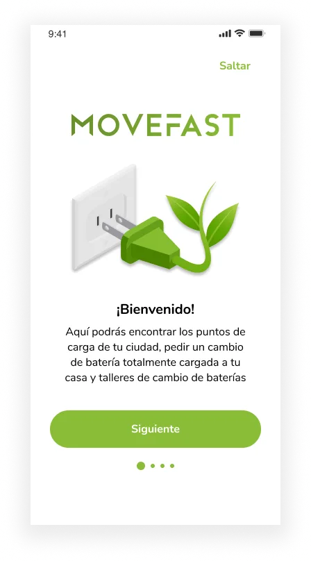 Onboarding — "Puntos de carga siempre actualizados"