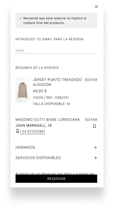Resumen simplificado — email como único dato, sin registro