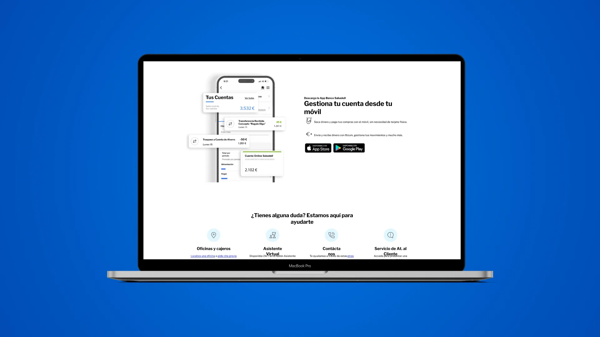 Contratación de producto: flujo multi-paso con stepper y formularios