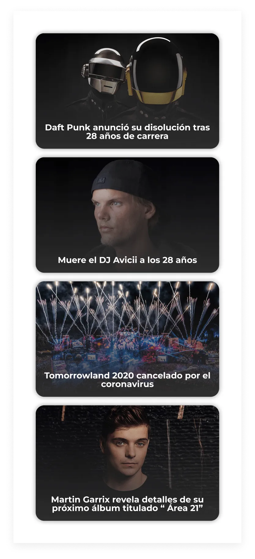 Card de noticia — Titular e imagen destacada