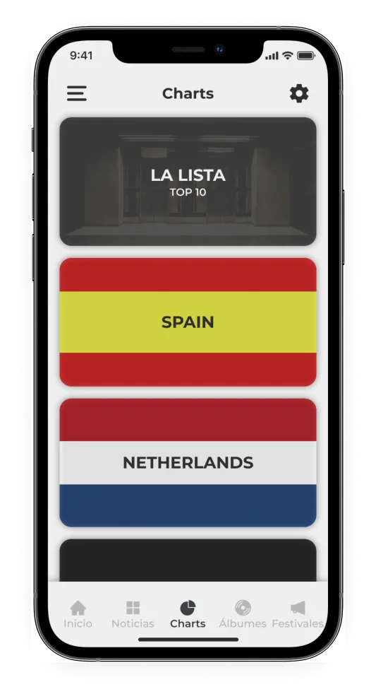 Charts — Rankings y tendencias musicales