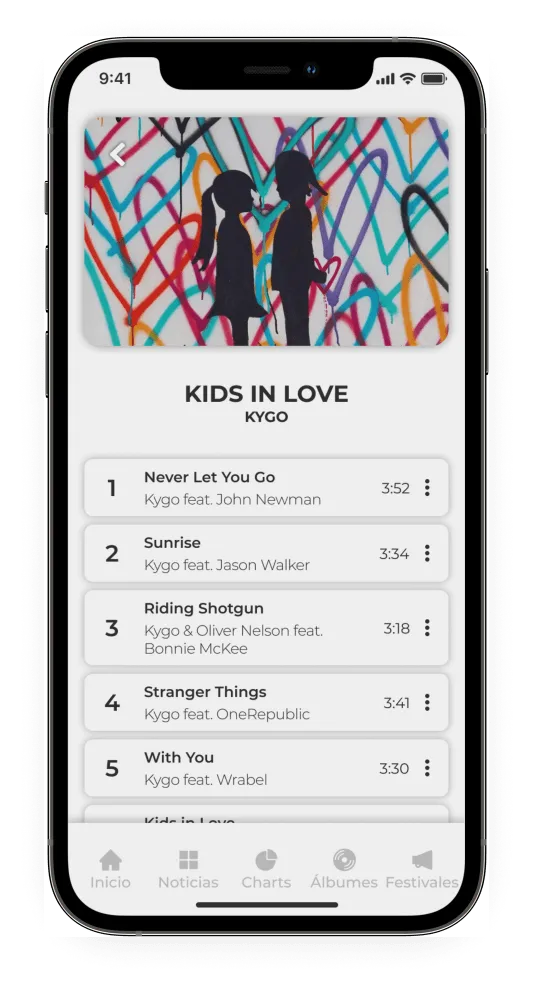 Discos — Detalle de álbum (Kygo)