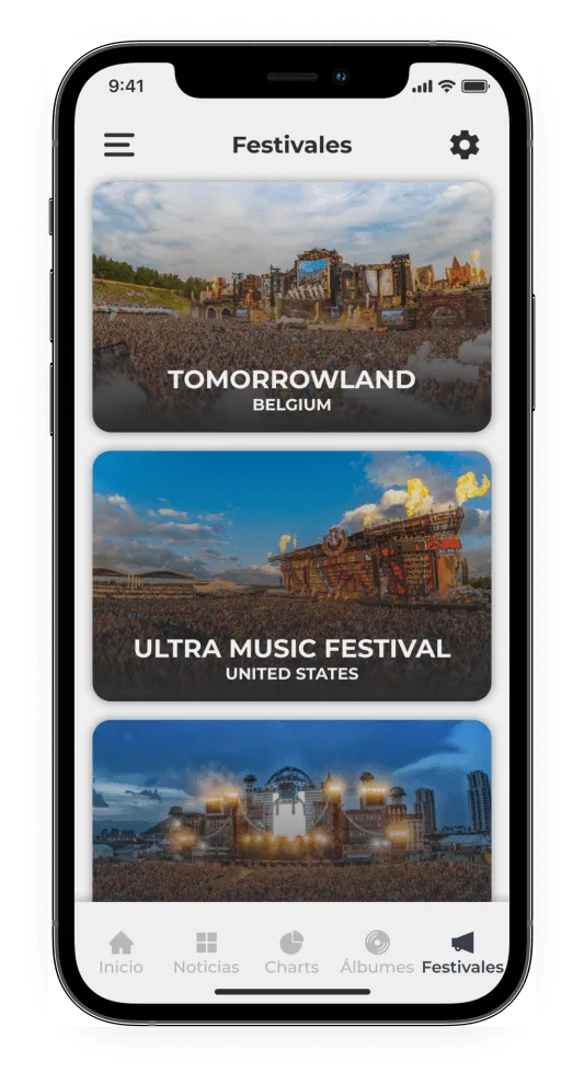 Festivales — Listado de eventos musicales