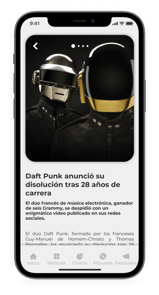 Noticias — Feed de novedades musicales