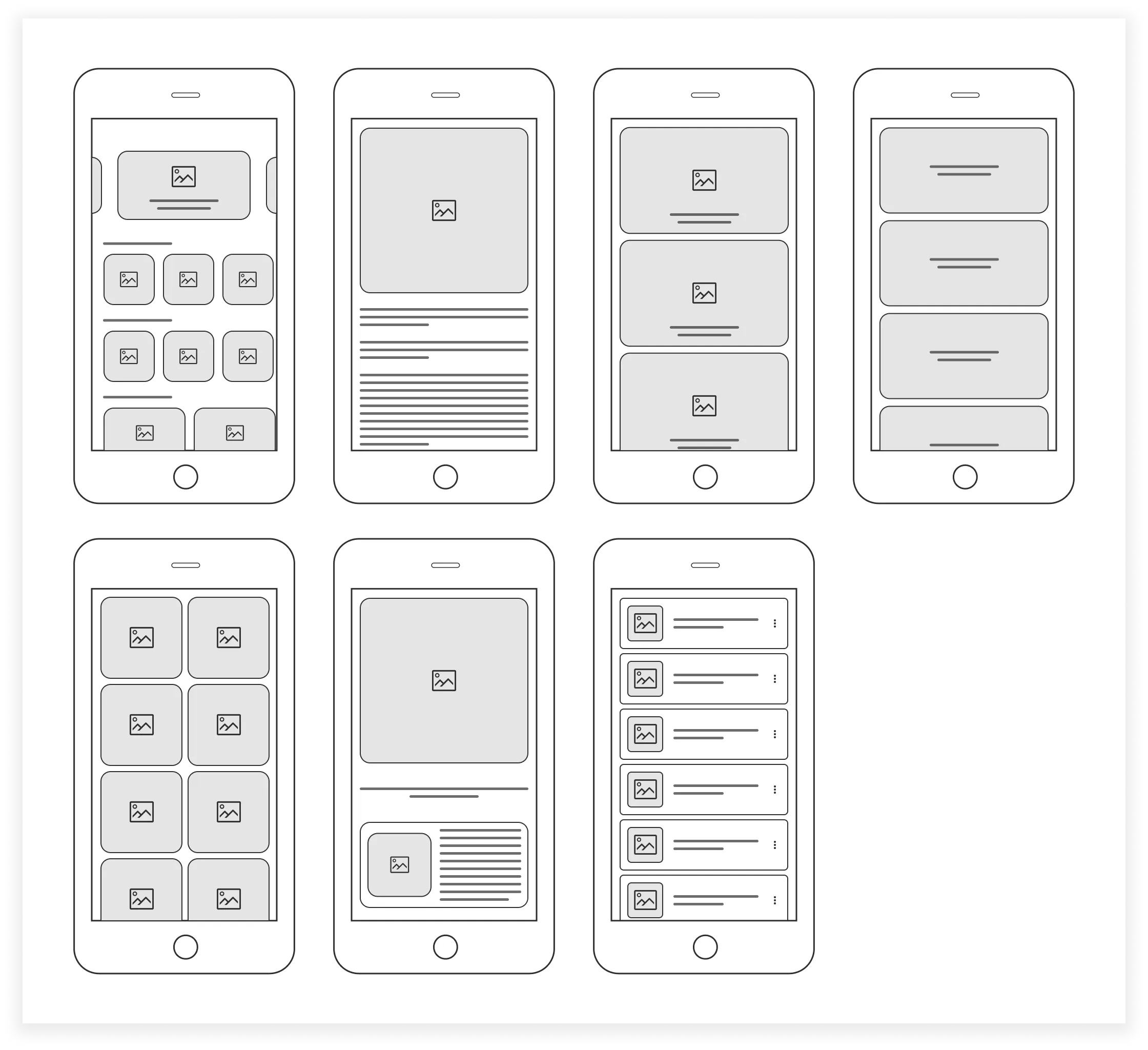 Wireframes — Estructura y disposición del reproductor embebido